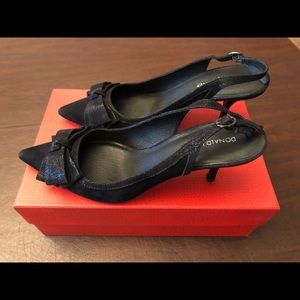 Donald J Pliner Classic Suede Slingback Pump